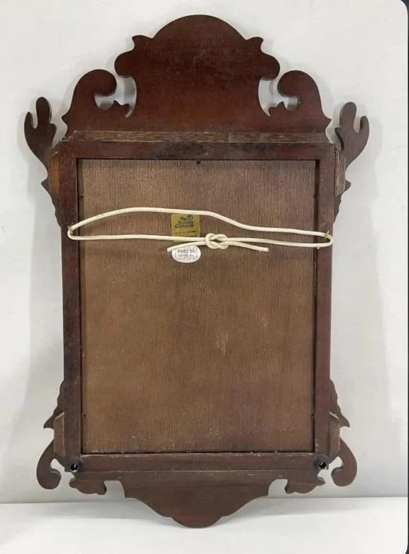 1980's Small Mahogany Chippendale Mirror by the Bombay Co. - 7