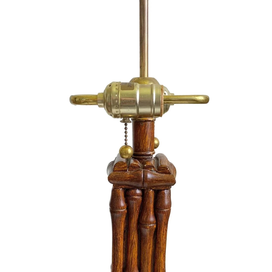 Vintage Oversized Bamboo Lamps - a Pair - 4