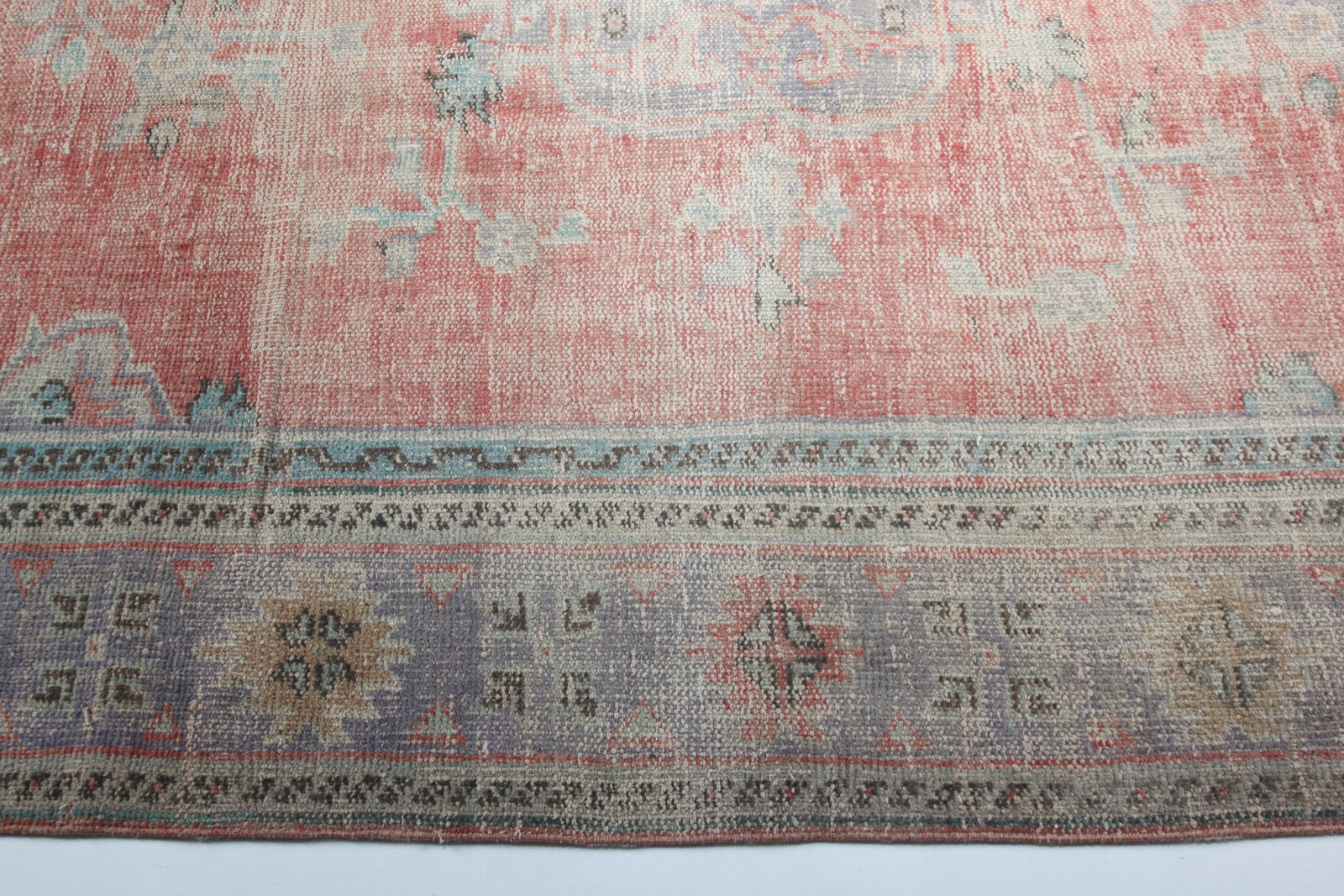 Handmade Tribal Oushak Rug - 7'2'' * 10'2'' - 11
