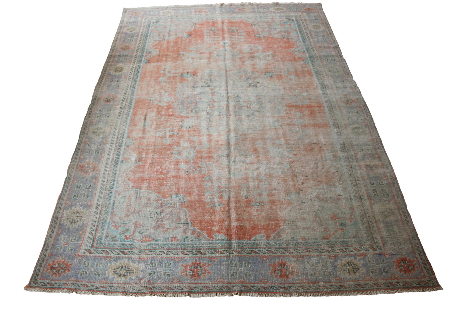 Handmade Tribal Oushak Rug - 7'2'' * 10'2'' (1 of 12)