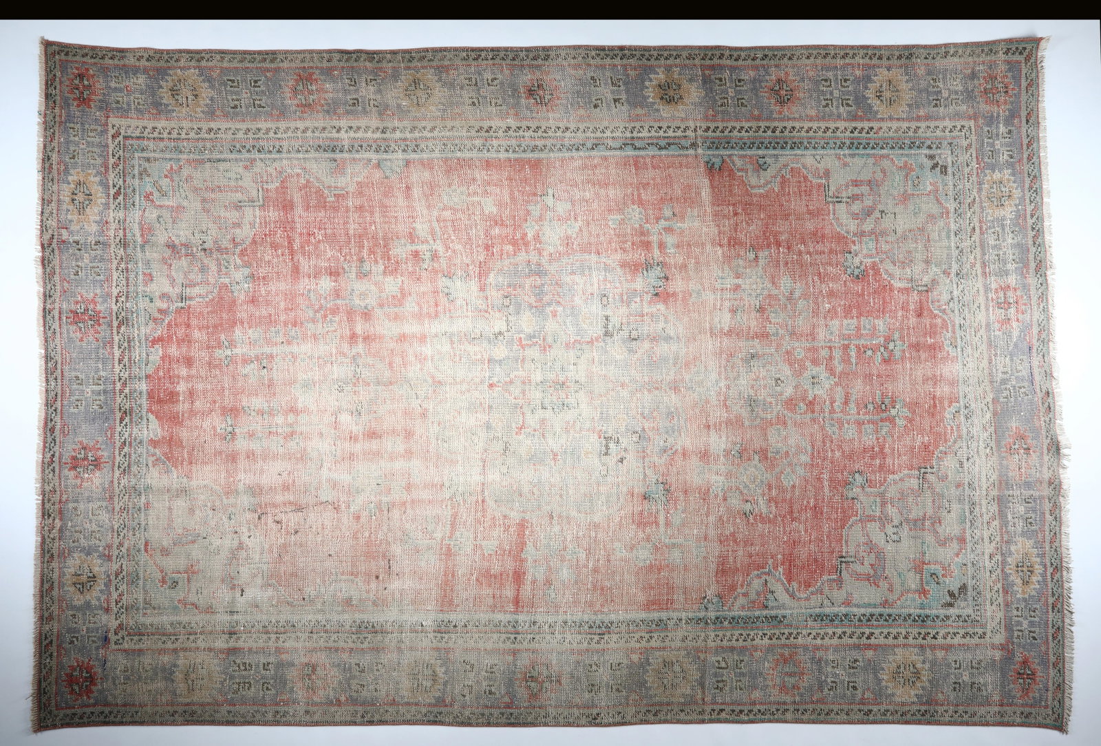 Handmade Tribal Oushak Rug - 7'2'' * 10'2'' - 3
