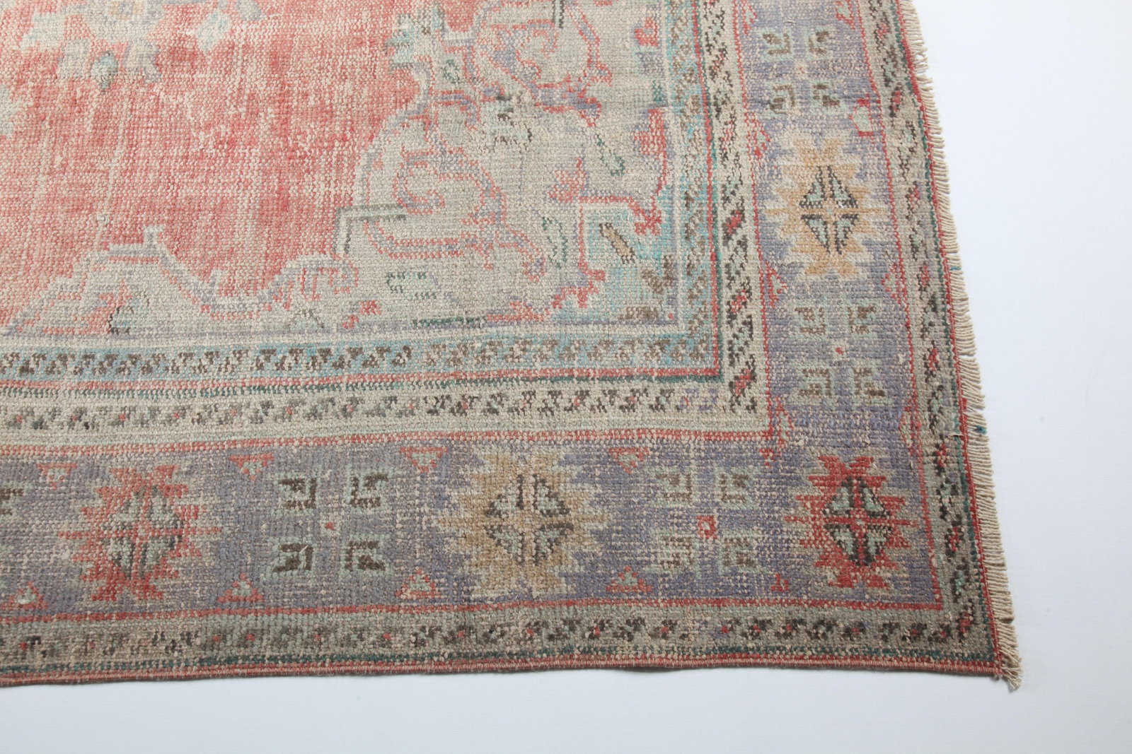 Handmade Tribal Oushak Rug - 7'2'' * 10'2'' - 5