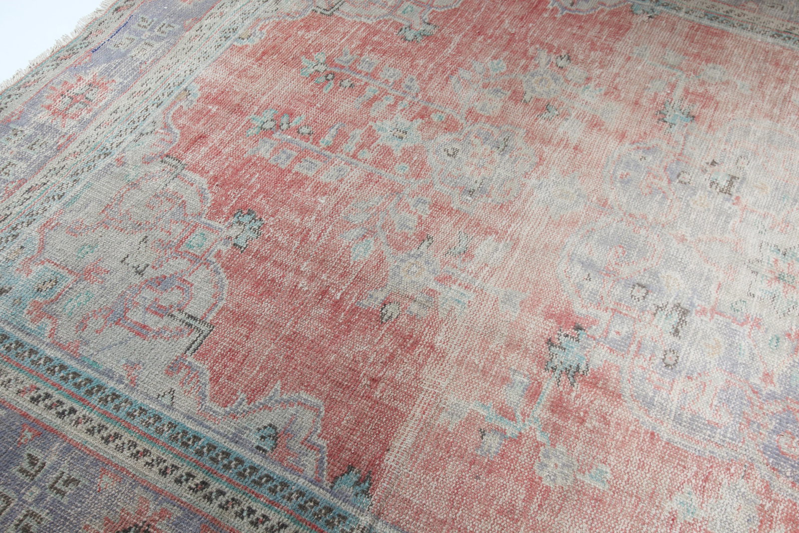 Handmade Tribal Oushak Rug - 7'2'' * 10'2'' - 7