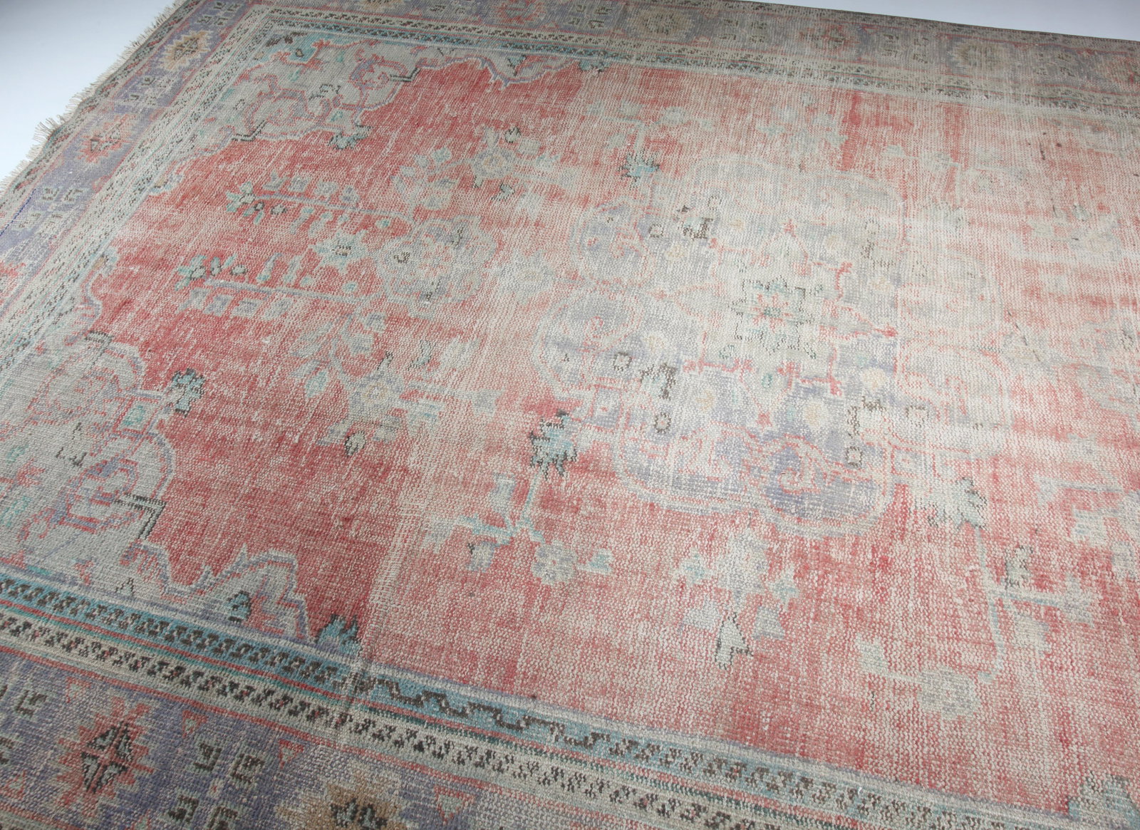 Handmade Tribal Oushak Rug - 7'2'' * 10'2'' - 8