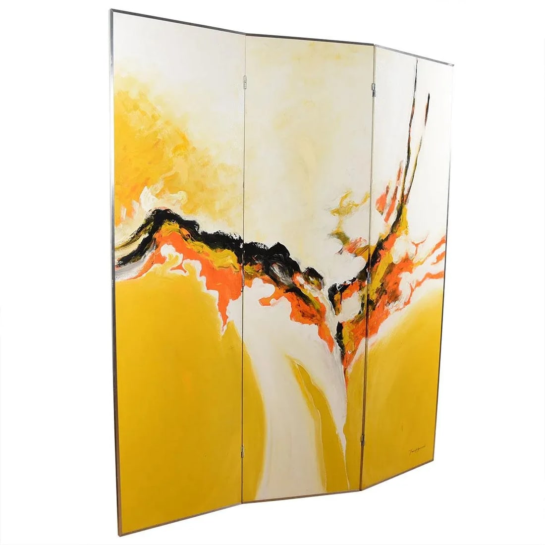 Tom Hayward Abstract MCM Painted Room Divider | Screen - 11