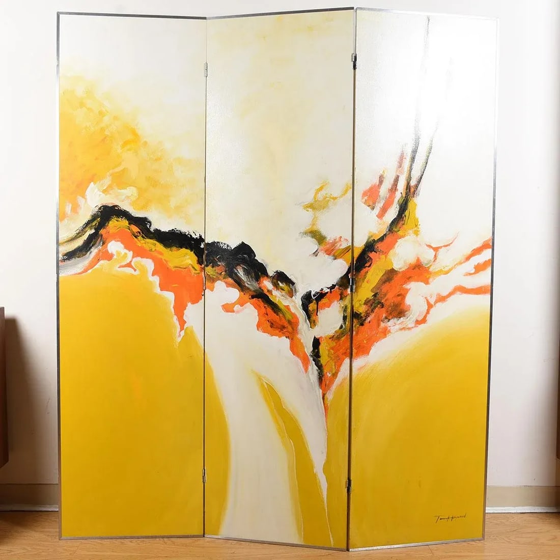 Tom Hayward Abstract MCM Painted Room Divider | Screen - 3