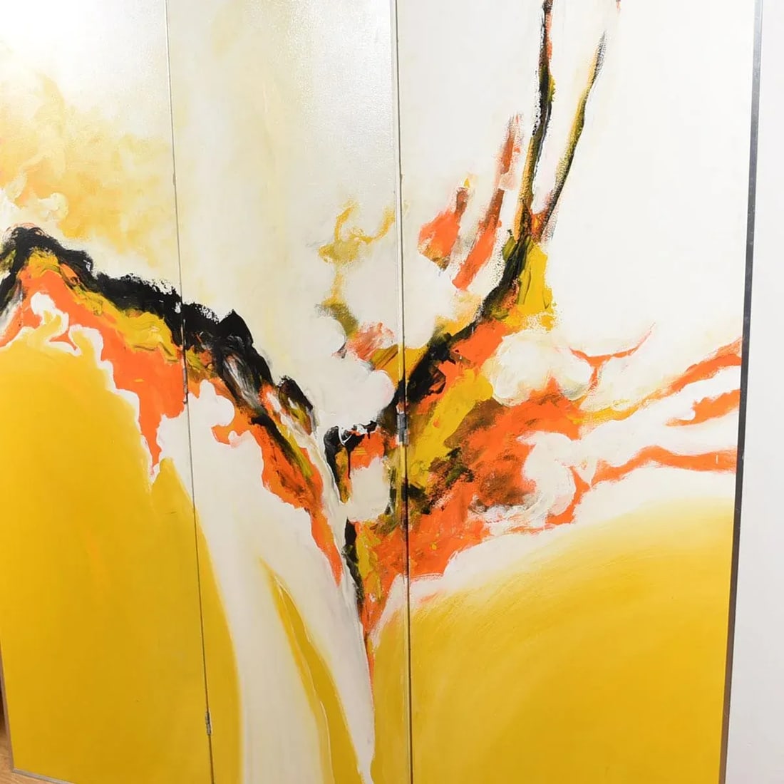 Tom Hayward Abstract MCM Painted Room Divider | Screen - 5