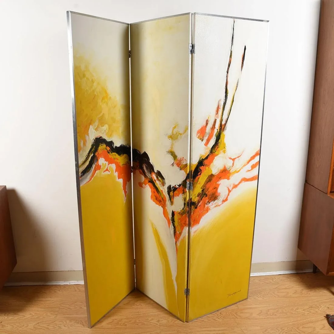 Tom Hayward Abstract MCM Painted Room Divider | Screen - 7