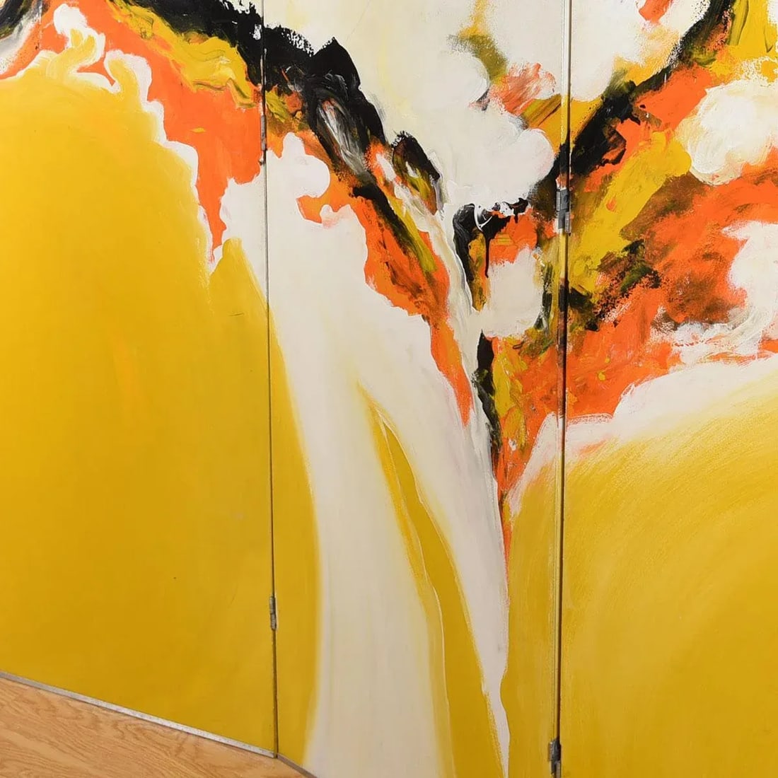 Tom Hayward Abstract MCM Painted Room Divider | Screen - 9