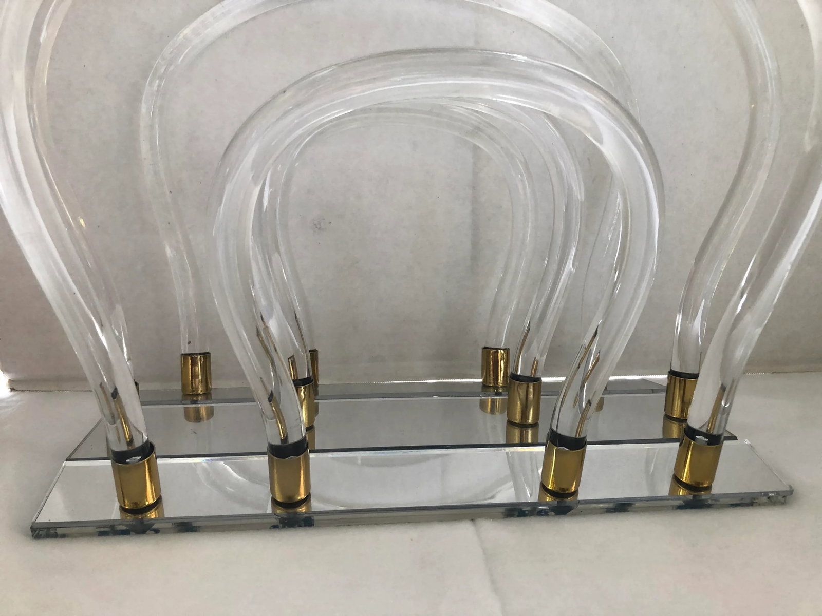 Vintage Lucite Magazine Rack - 3