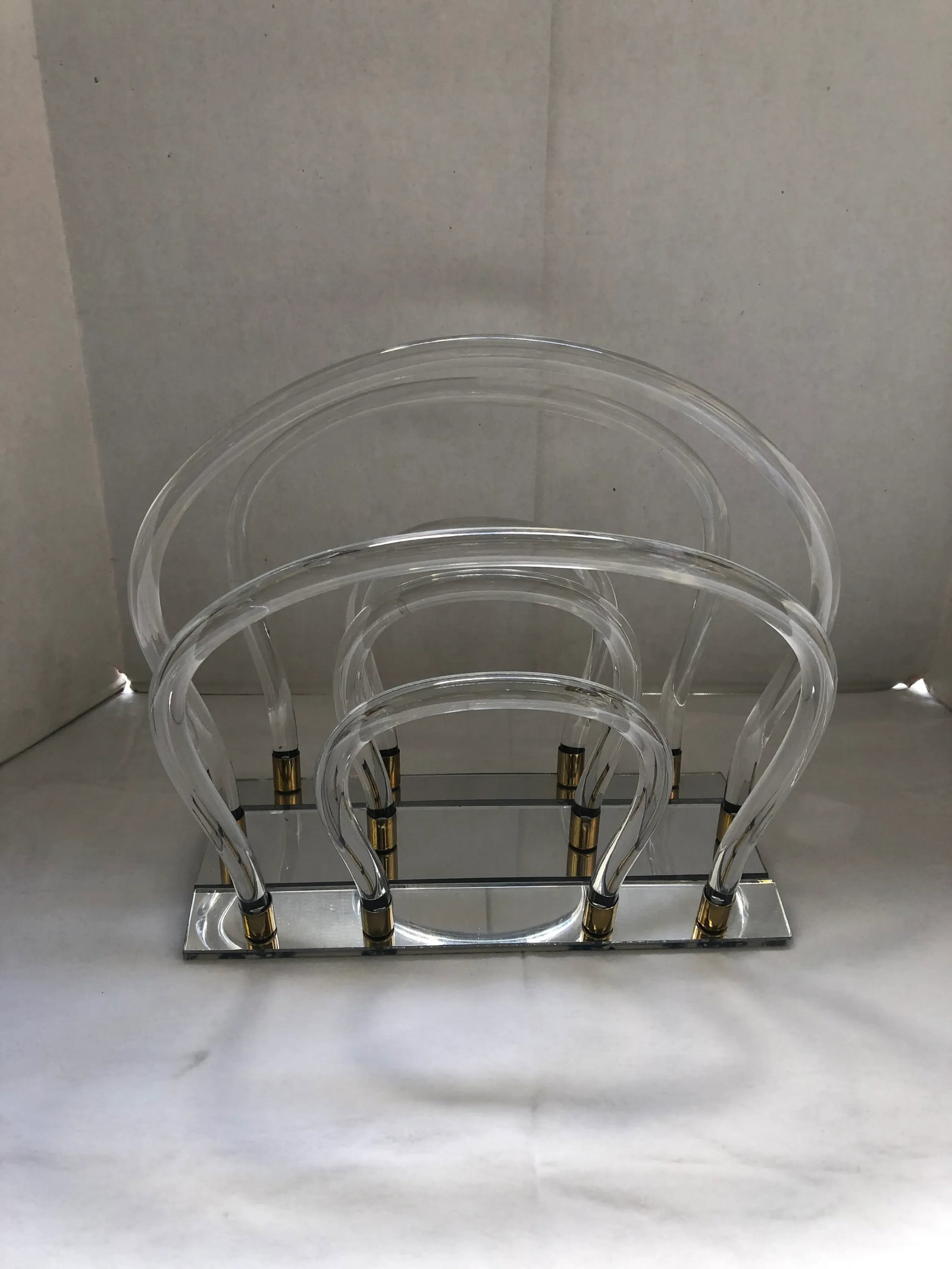 Vintage Lucite Magazine Rack - 5