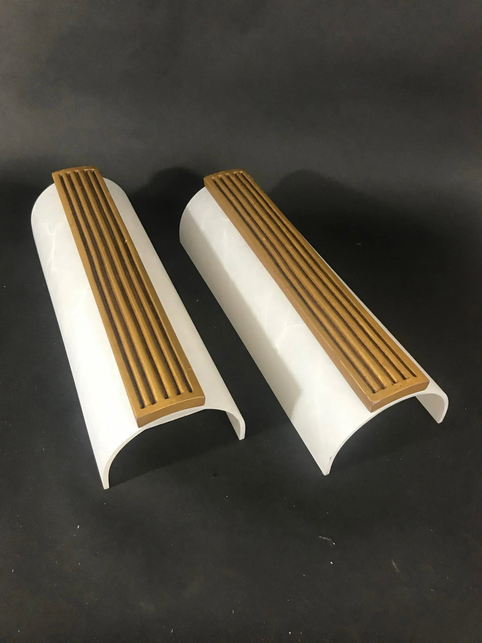 Sirmos Neoclassical Faux Alabaster Wall Sconces - a Pair - 6