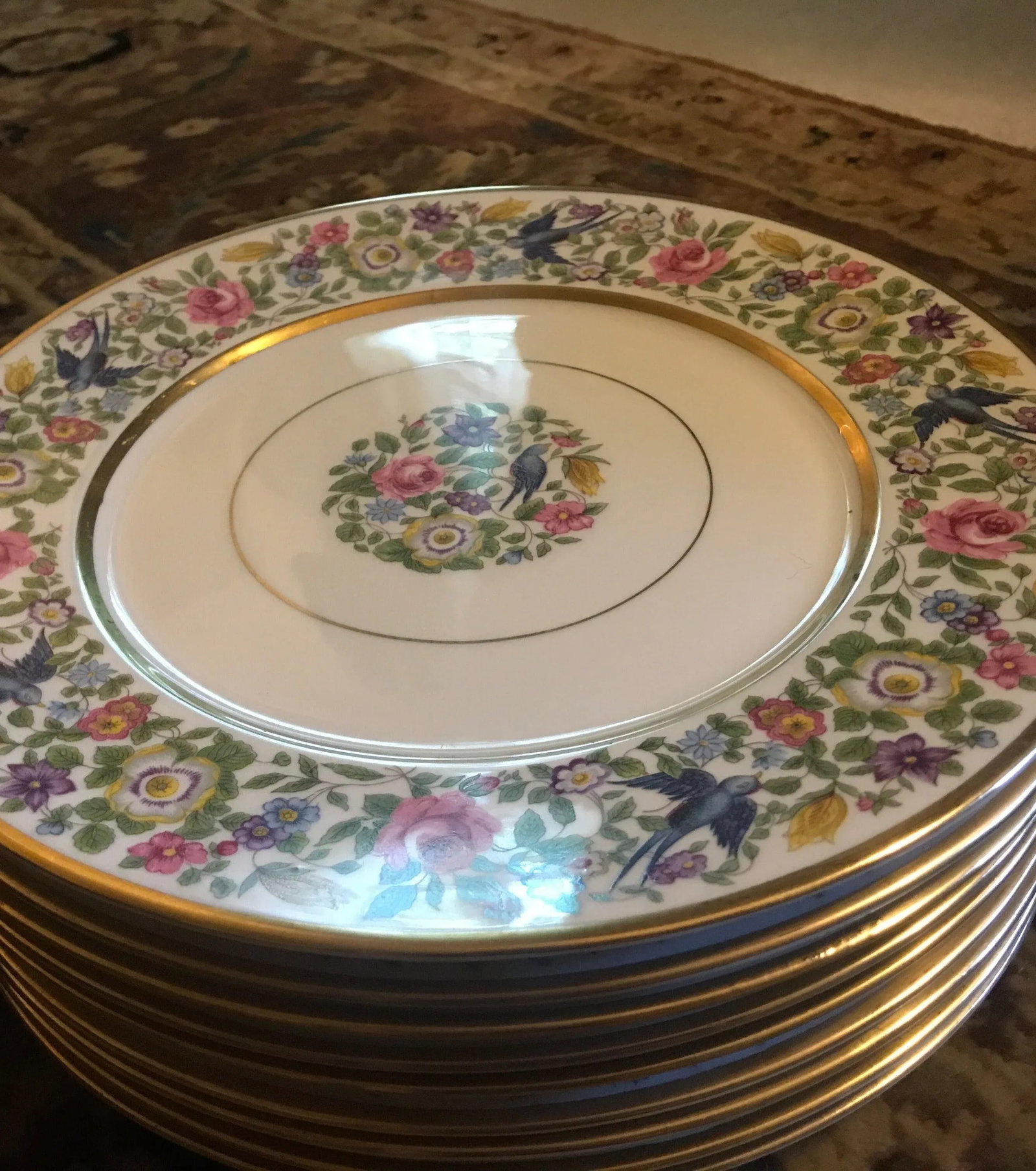 Lamberton China Service Plates - Set of 9 - 2