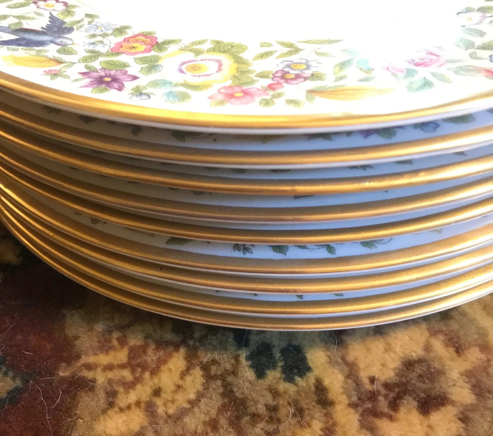 Lamberton China Service Plates - Set of 9 - 4
