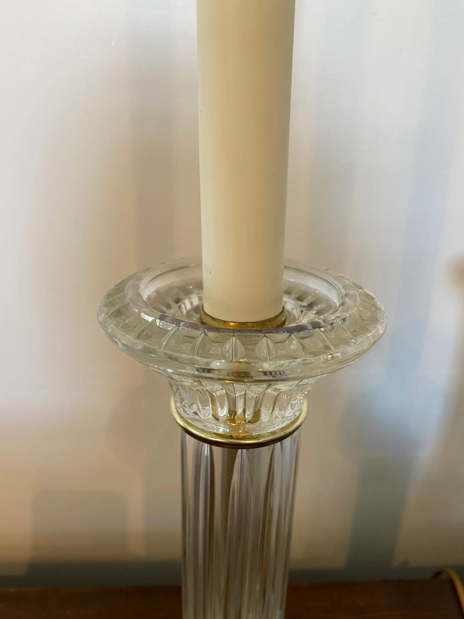 Lucite Brass Bronze Lamps - a Pair - 6