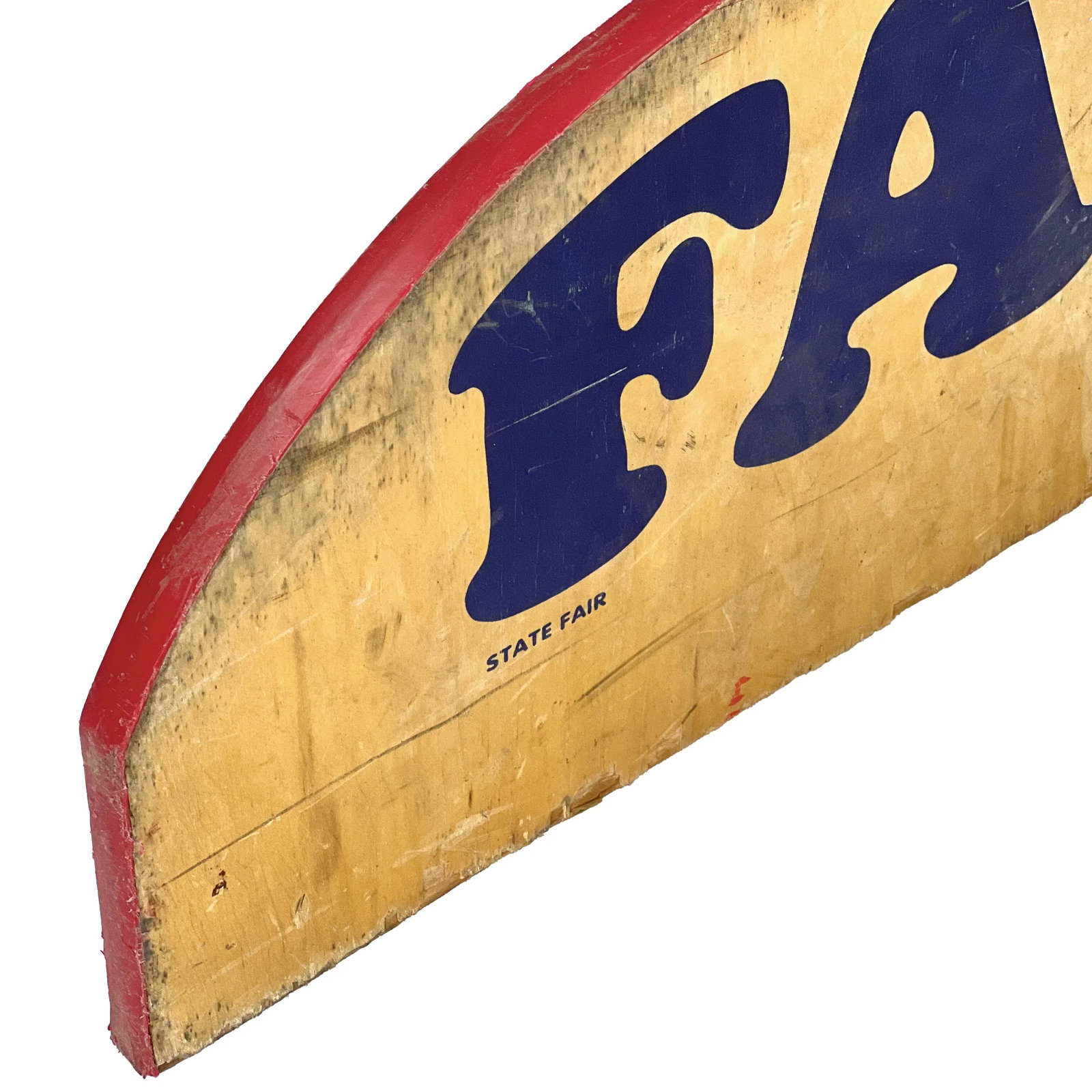 Vintage 1970s Fatcats Grease Truck Food Vendor New Jersey State Fair Wood Sign - 9