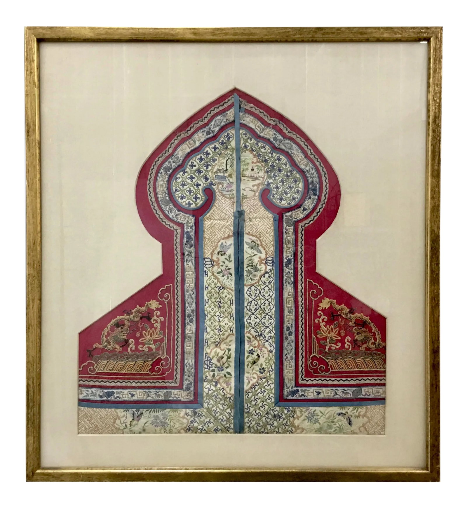 Framed Antique Chinese Ceremonial Dress Fragment (1 of 13)