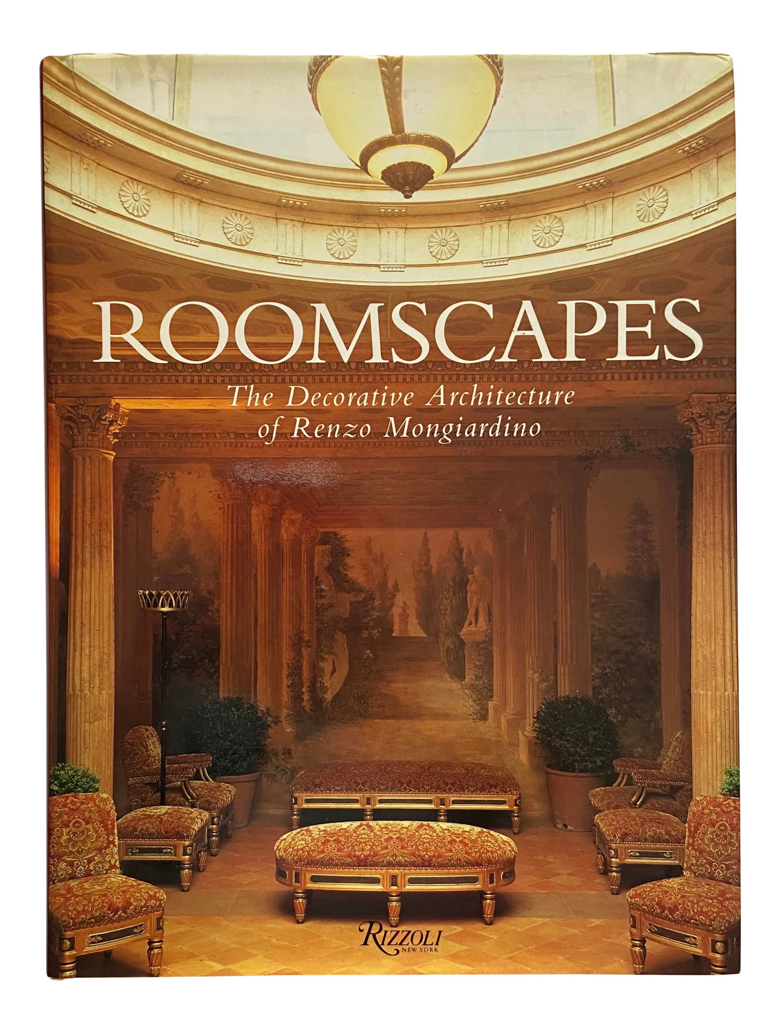 Roomscapes, the Decorative Architecture of Renzo Mongiardino, 1993: Roomscapes, The Decorative Architecture of Renzo Mongiardino. New York: Rizzoli, 1993. Hardcover with dust jacket. 208 pp. A book on Milan-based architect Renzo Mongiardino and his dramatic,