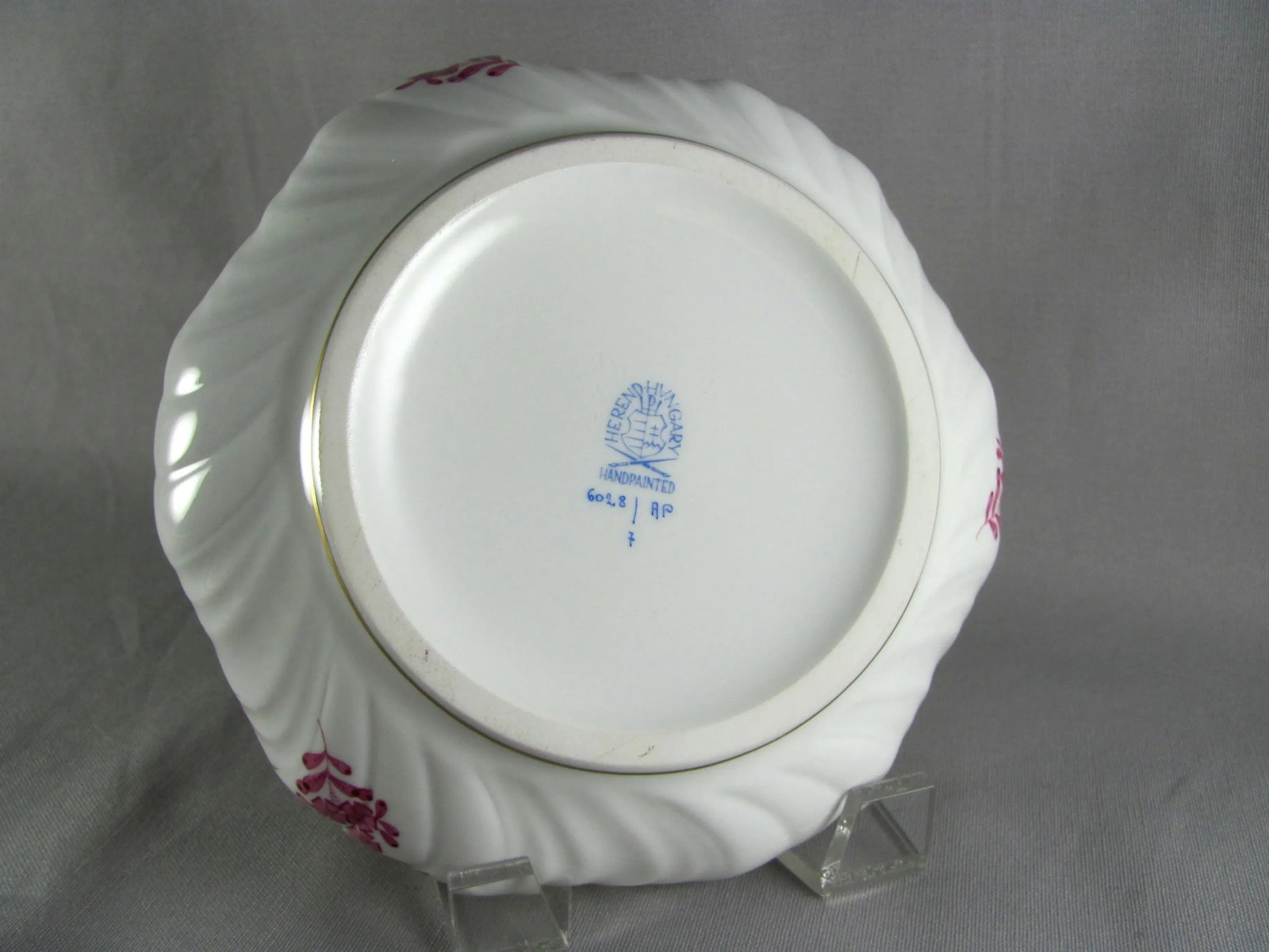 Herend Chinese Bouquet Raspberry Bon Bon Bonbonniere Candy Dish - 10