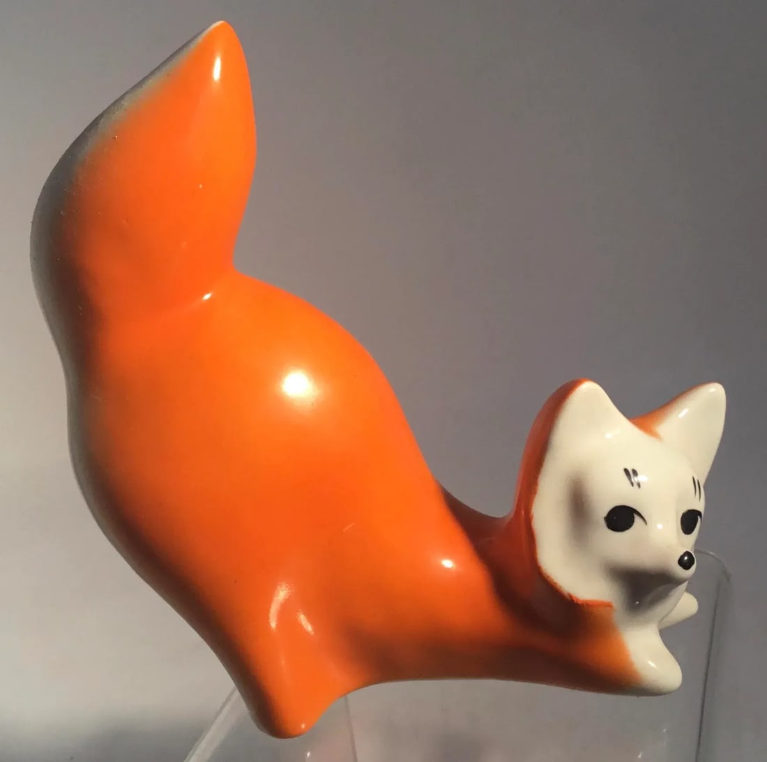 Vintage Porcelain Figurine of a Fox - 13