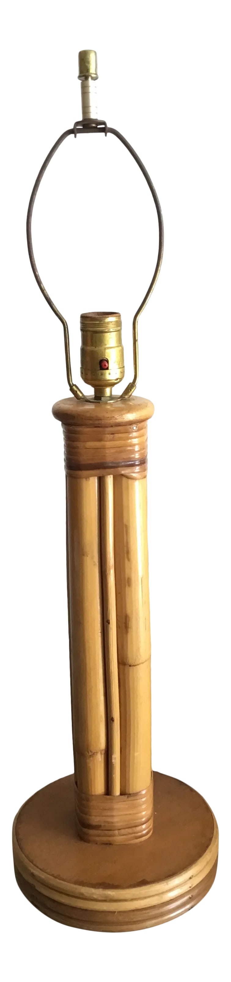 Mid Century Rattan Table Lamp (1 of 13)