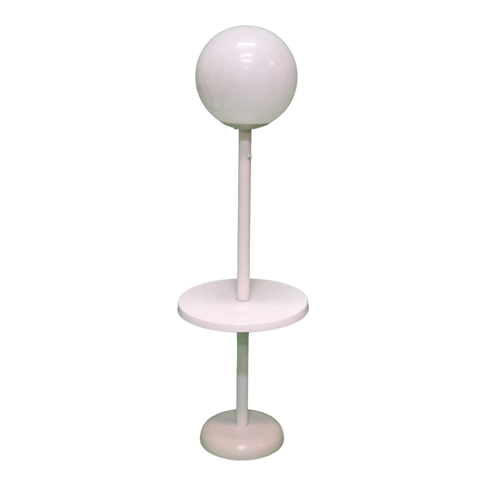 Vintage Mid Century Modern White Globe Floor Lamp (1 of 4)