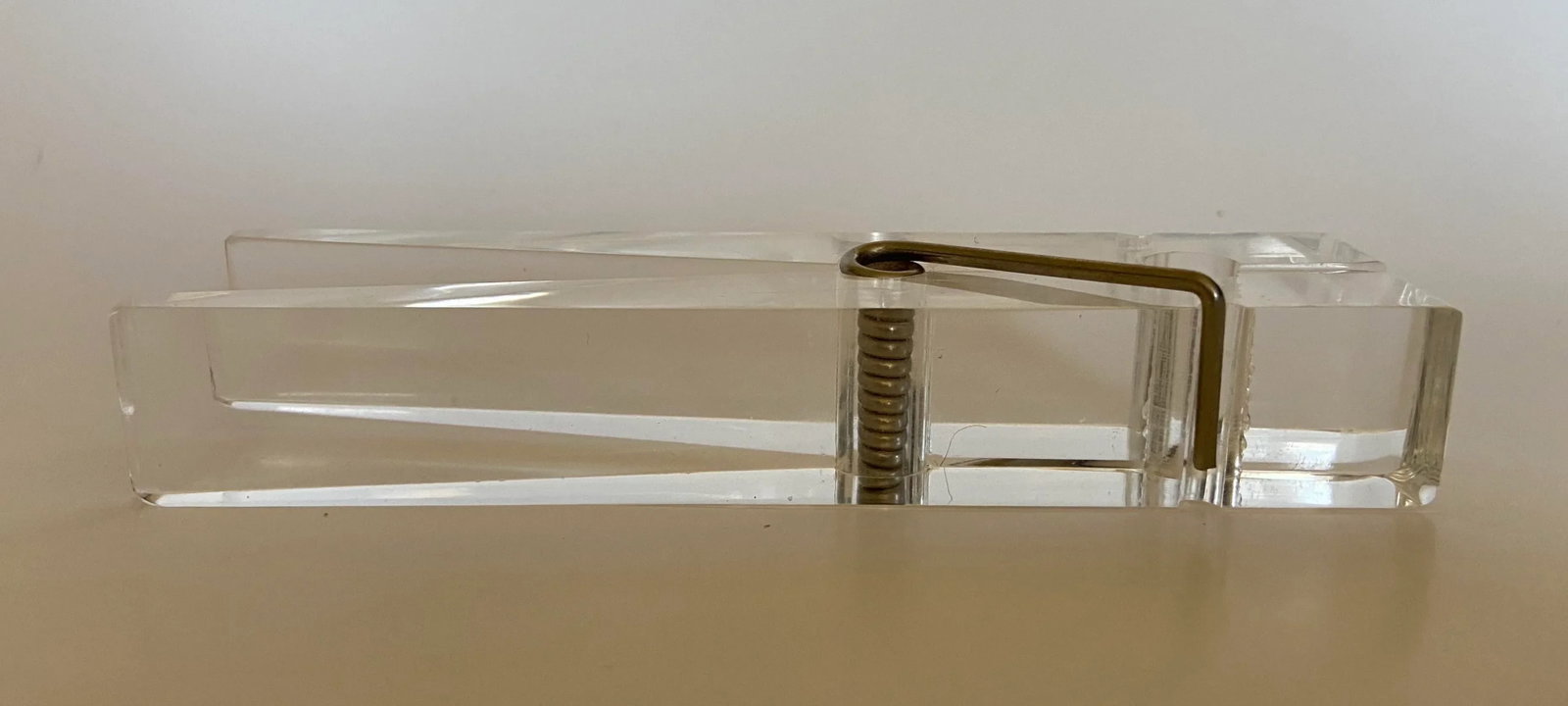 1960s Lucite Clothespin/Paperclip - 2