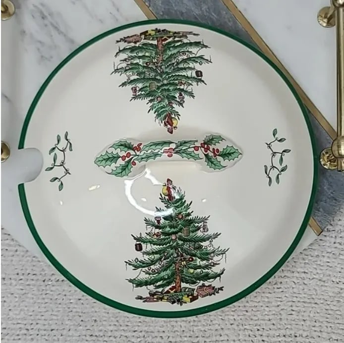 1990s Spode Christmas Tree Ceramic Soup Tureen - 4