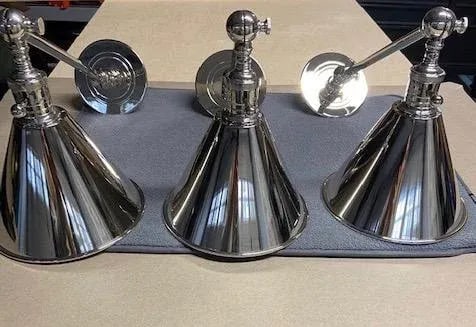 Visual Comfort Circa Boston Functional Single Arm Library Lights - Set of 3 - 5