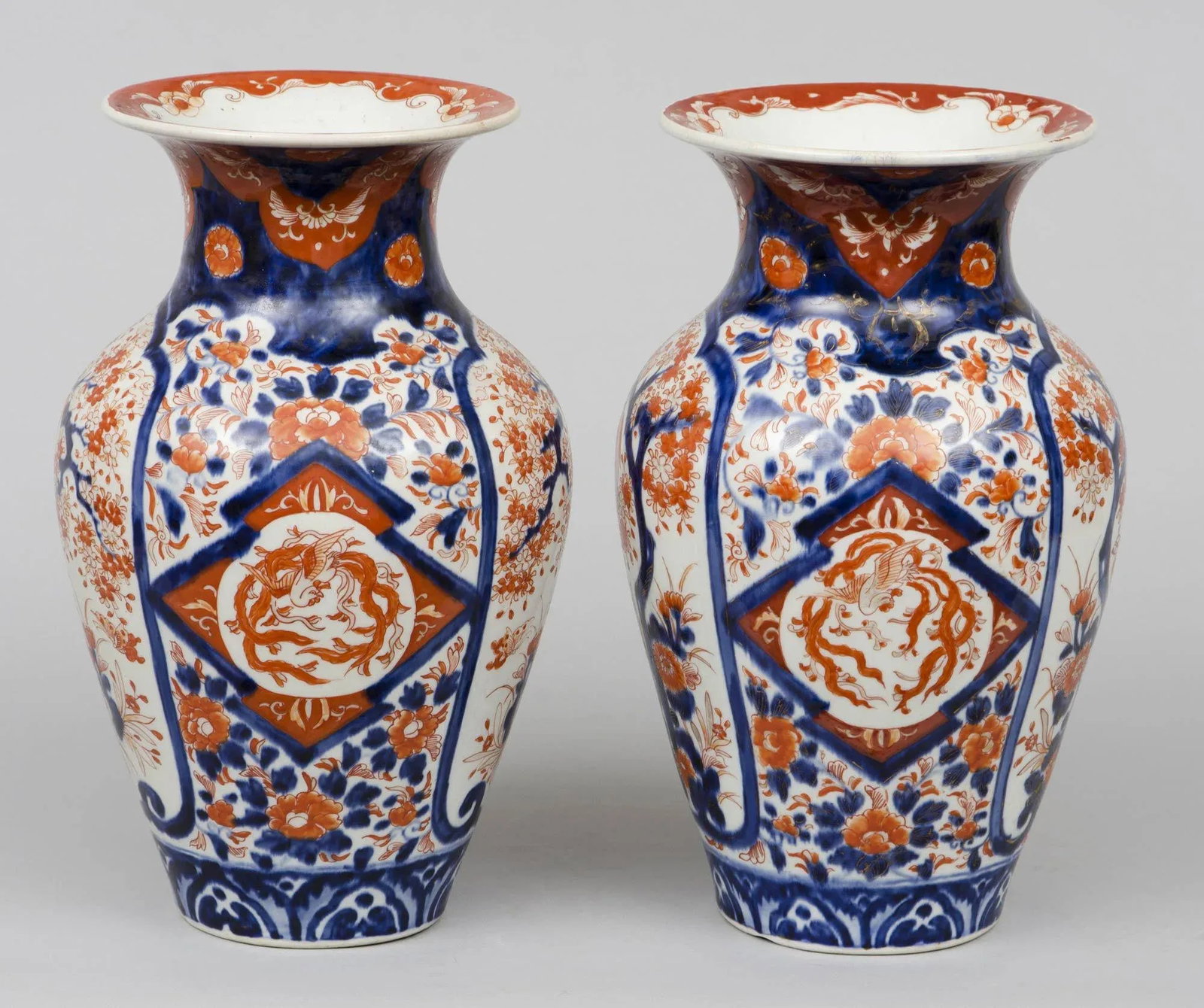 Japanese Imari Open Vases, circa 1870 - a Pair - 2