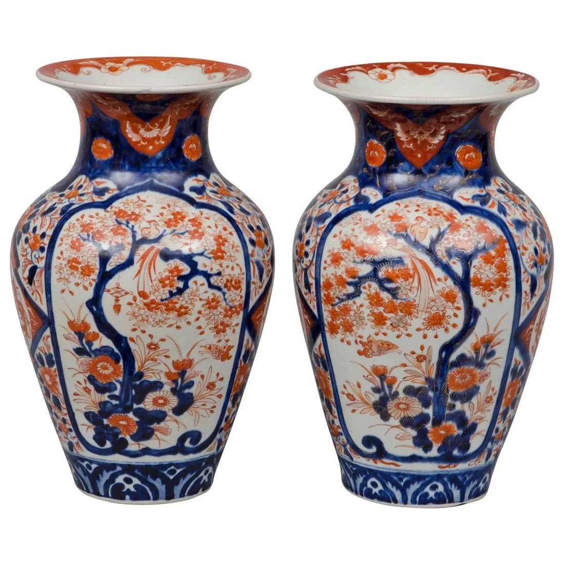 Japanese Imari Open Vases, circa 1870 - a Pair - 7