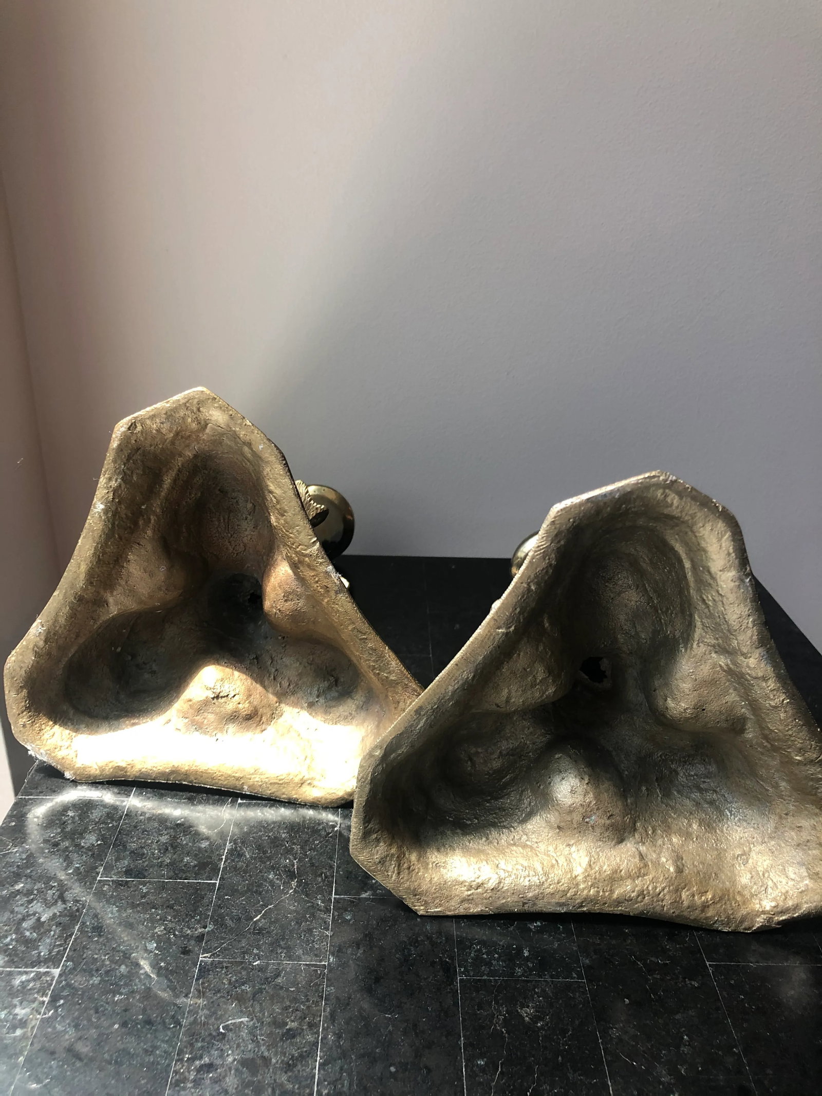Brass Dolphin Fish Candlesticks - a Pair - 5