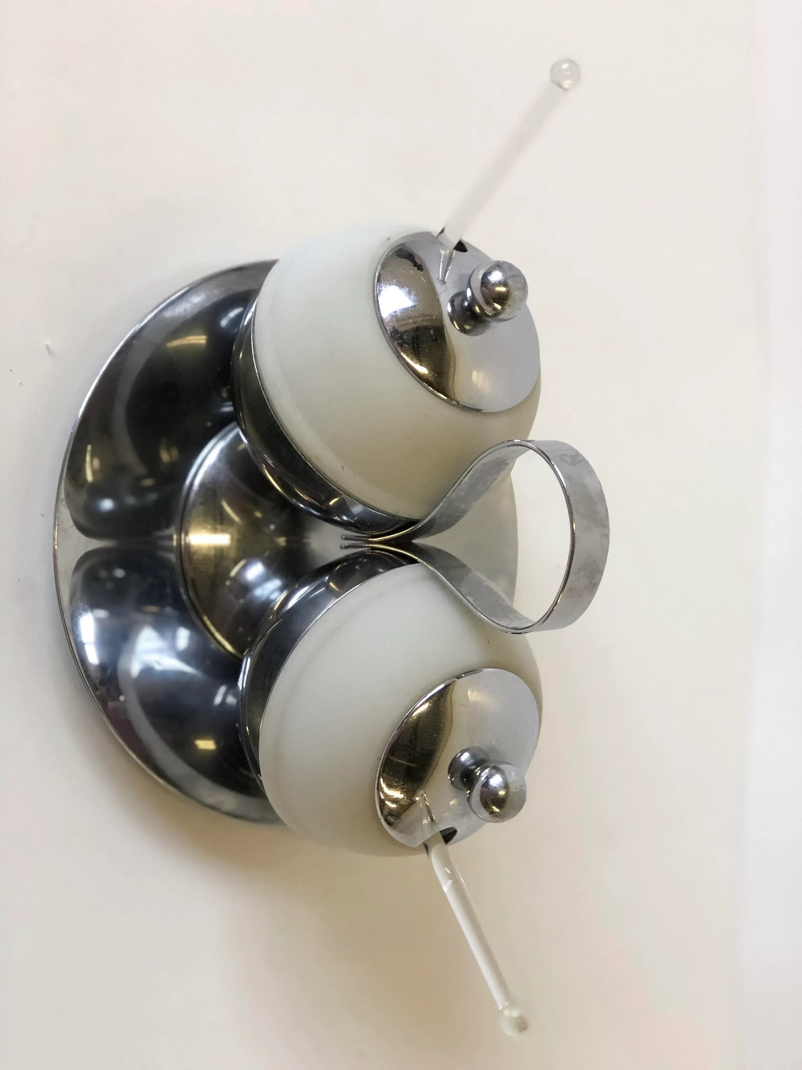 Art Deco Chrome and Glass Serving Piece by Chase - Set of 4 - 4