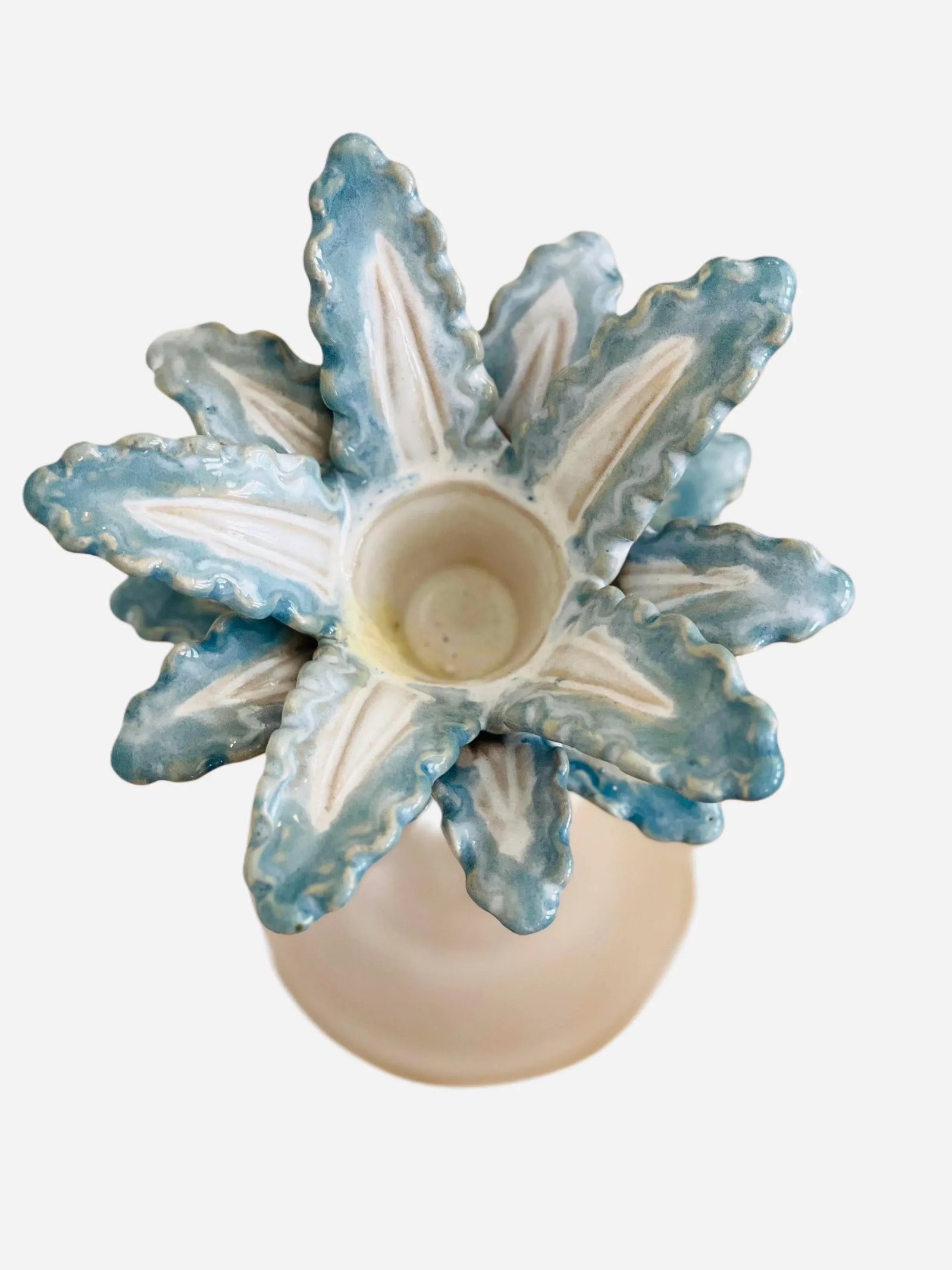 Tall Pair of Palm Beach Style Palm Tree Candle Holders - 8