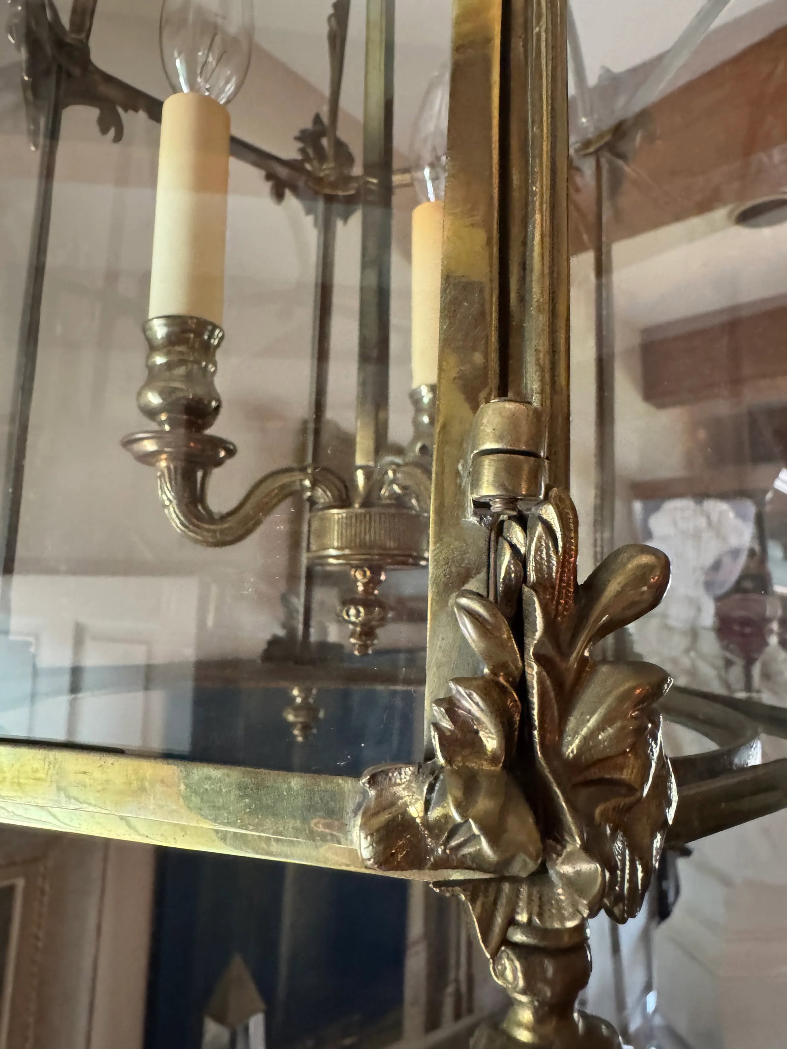 Late 19th Century Louis XV Style Gilt-Bronze Three-Light Hall - 4