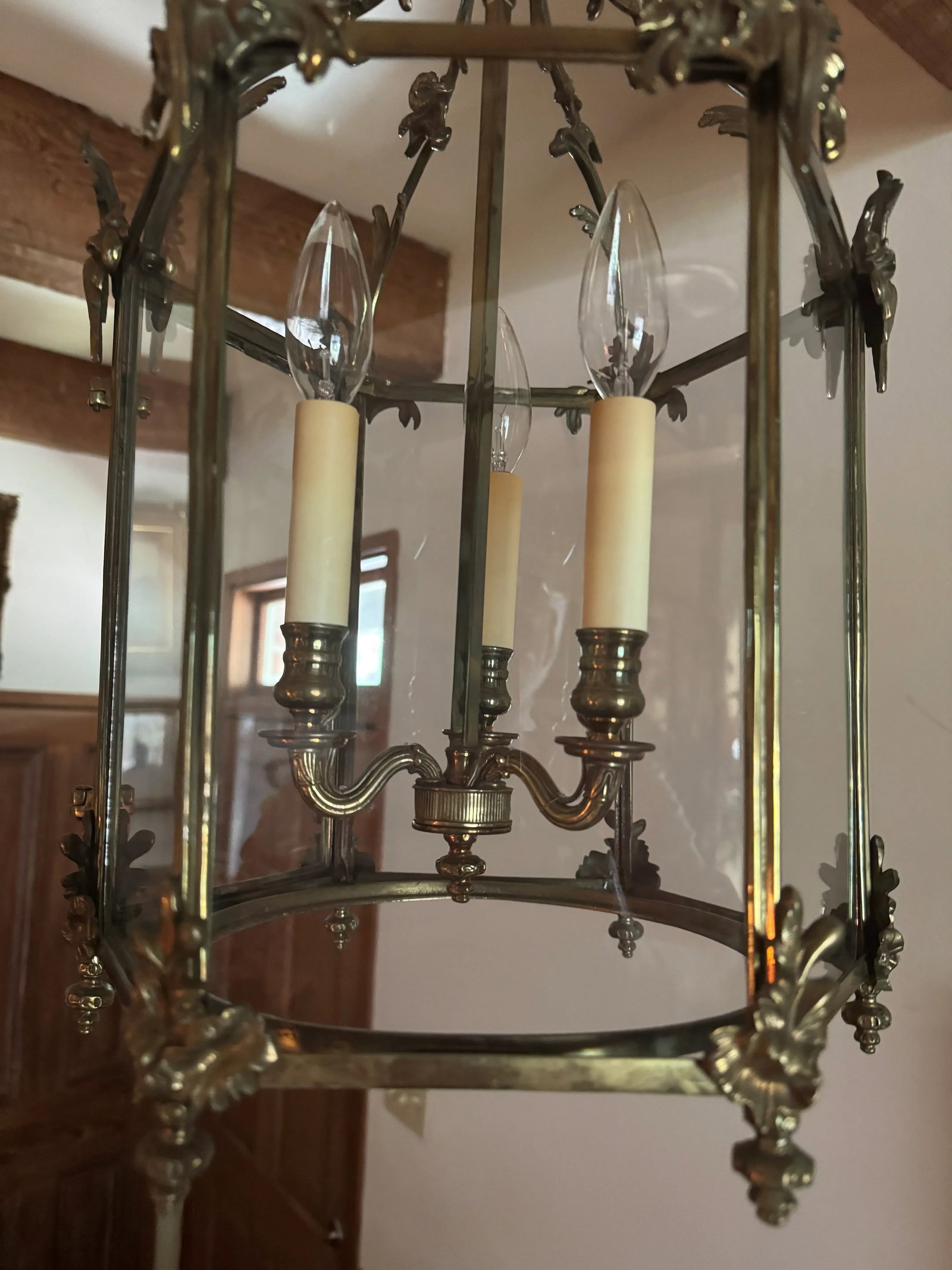 Late 19th Century Louis XV Style Gilt-Bronze Three-Light Hall - 8