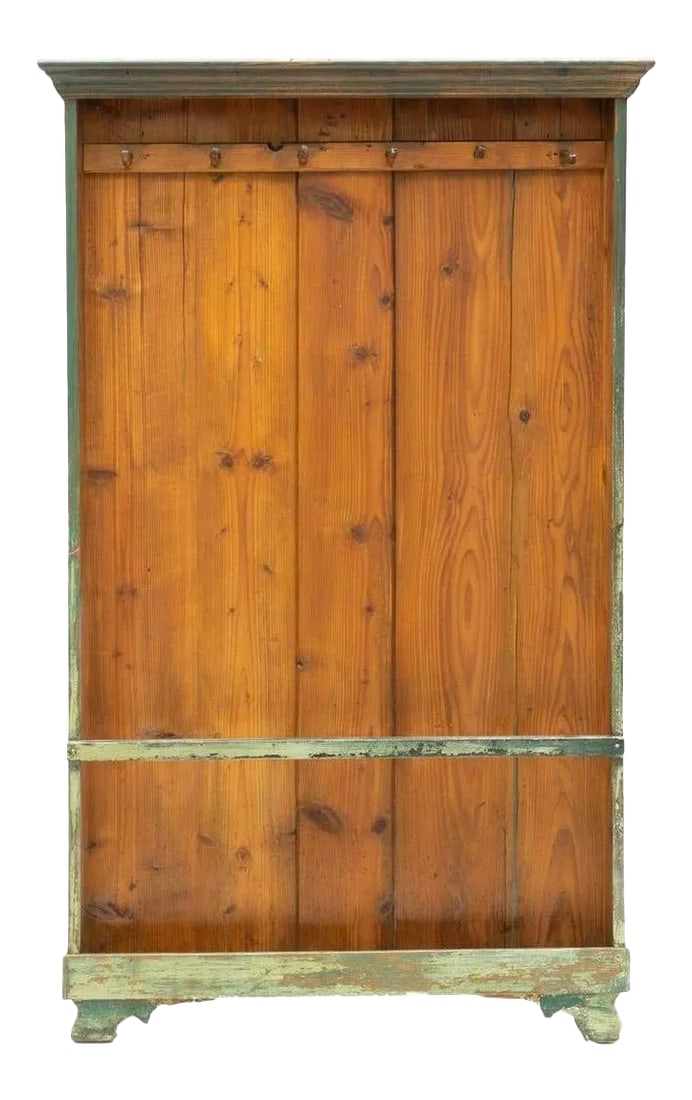 Antique Rustic Farmhouse Distressed Painted Hall Tree (1 of 5)