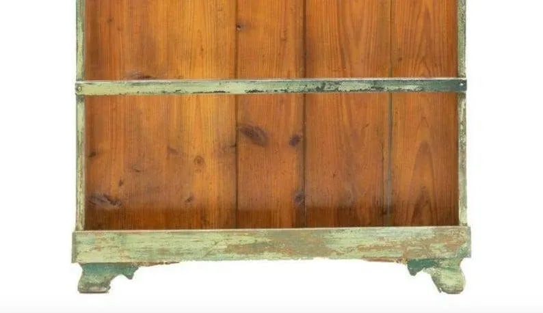 Antique Rustic Farmhouse Distressed Painted Hall Tree - 4