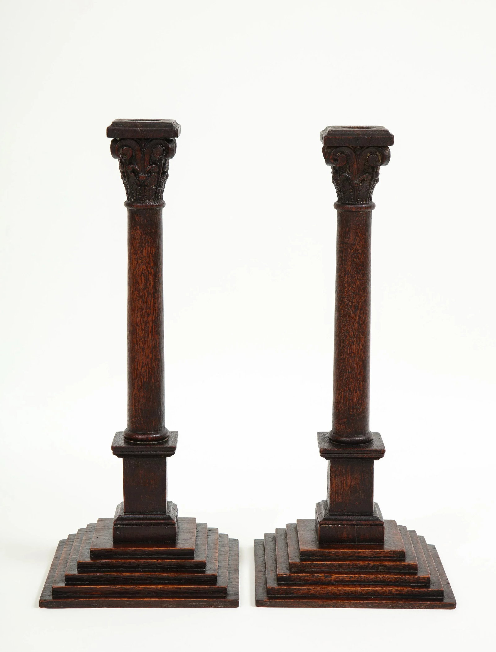 George III Neoclassical Candlesticks - a Pair - 3