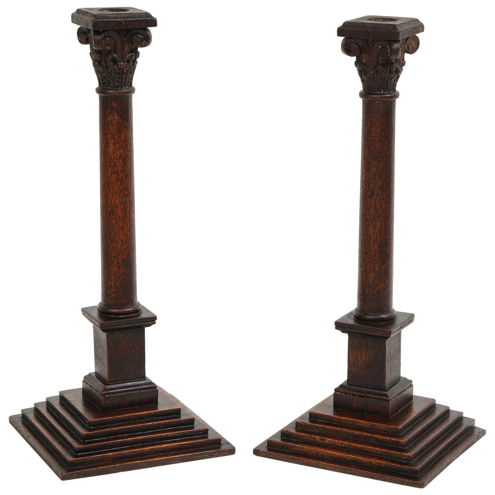 George III Neoclassical Candlesticks - a Pair - 8