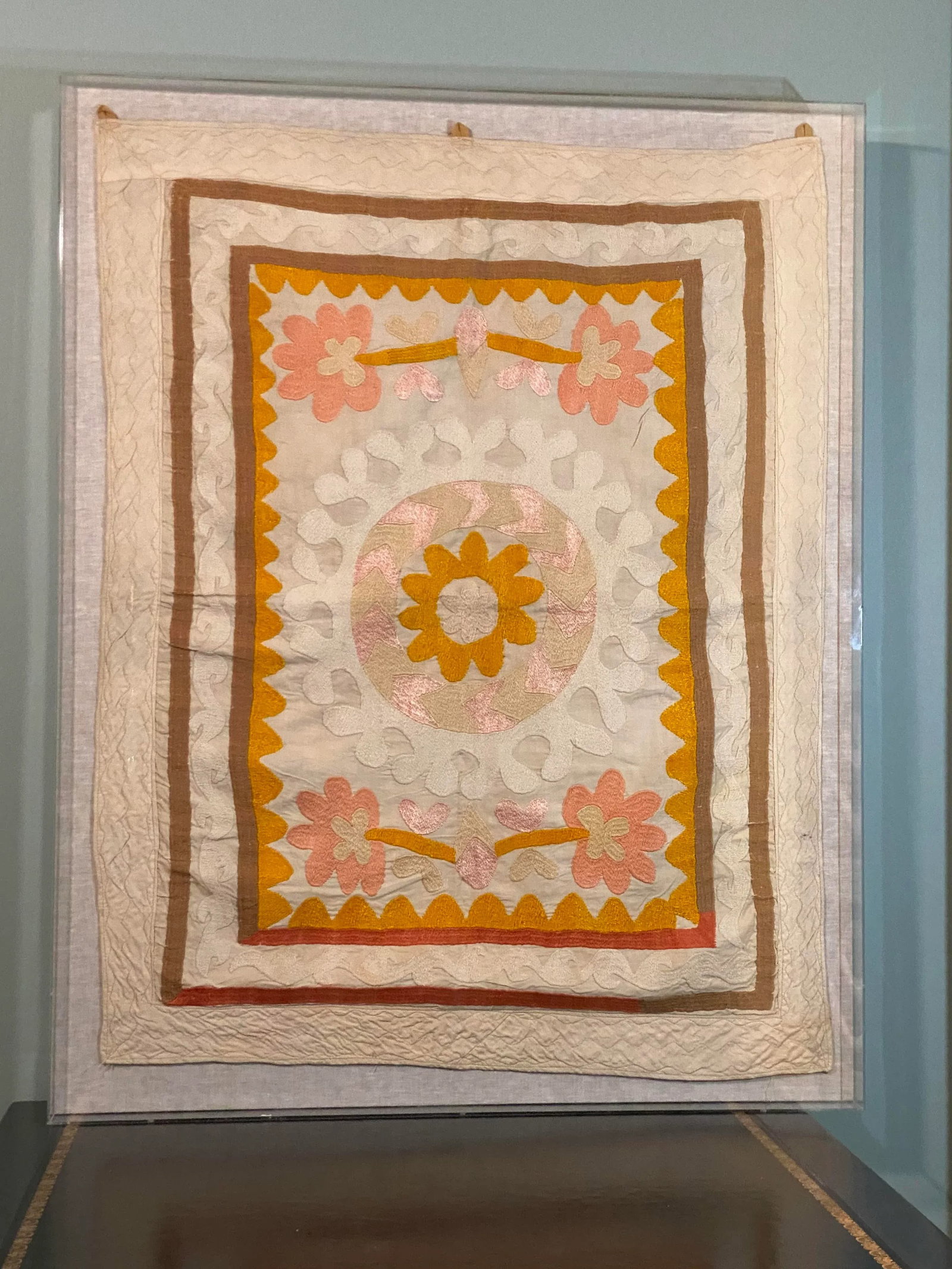Suzani Tapestry in Acrylic Box Frame - 3