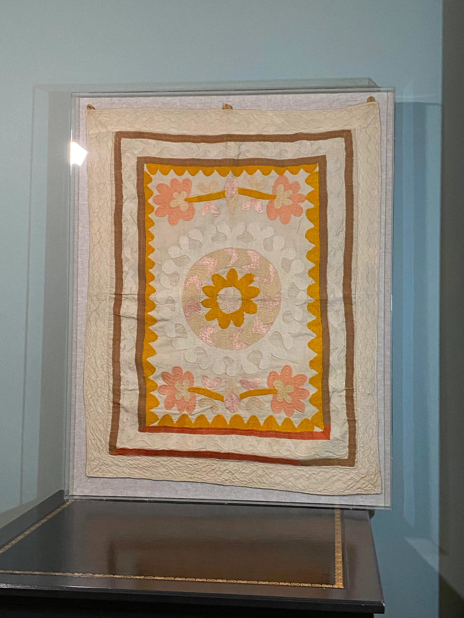 Suzani Tapestry in Acrylic Box Frame - 4