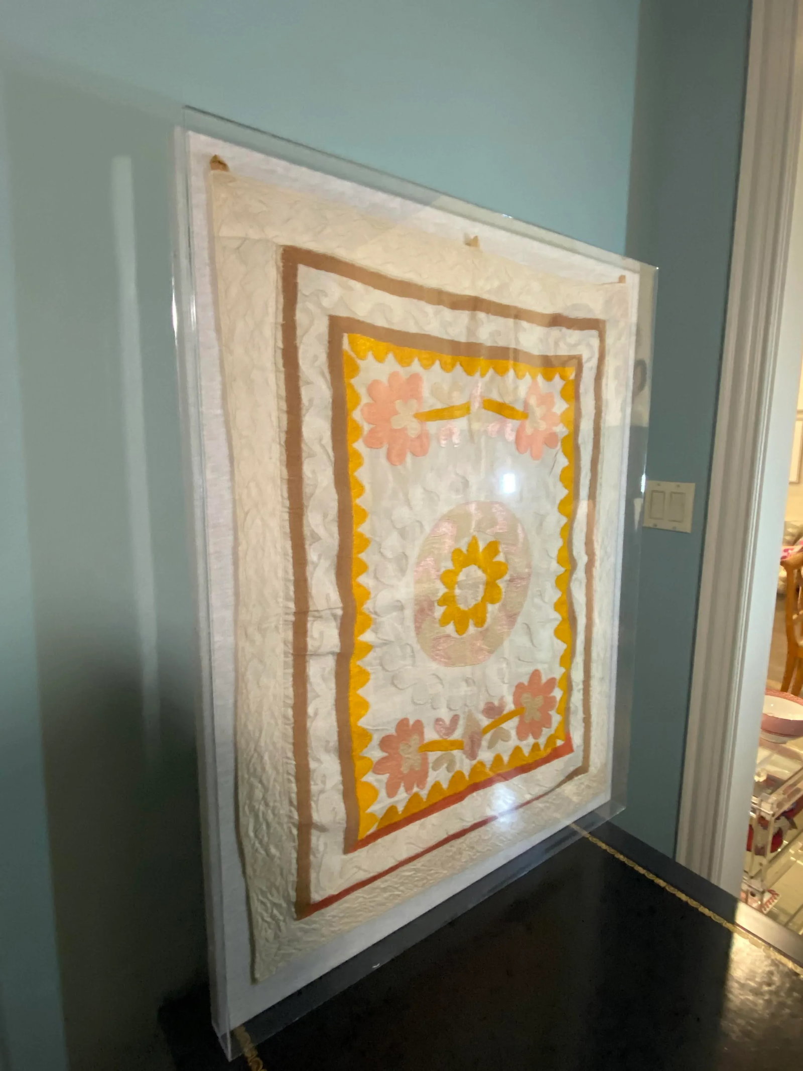 Suzani Tapestry in Acrylic Box Frame - 6