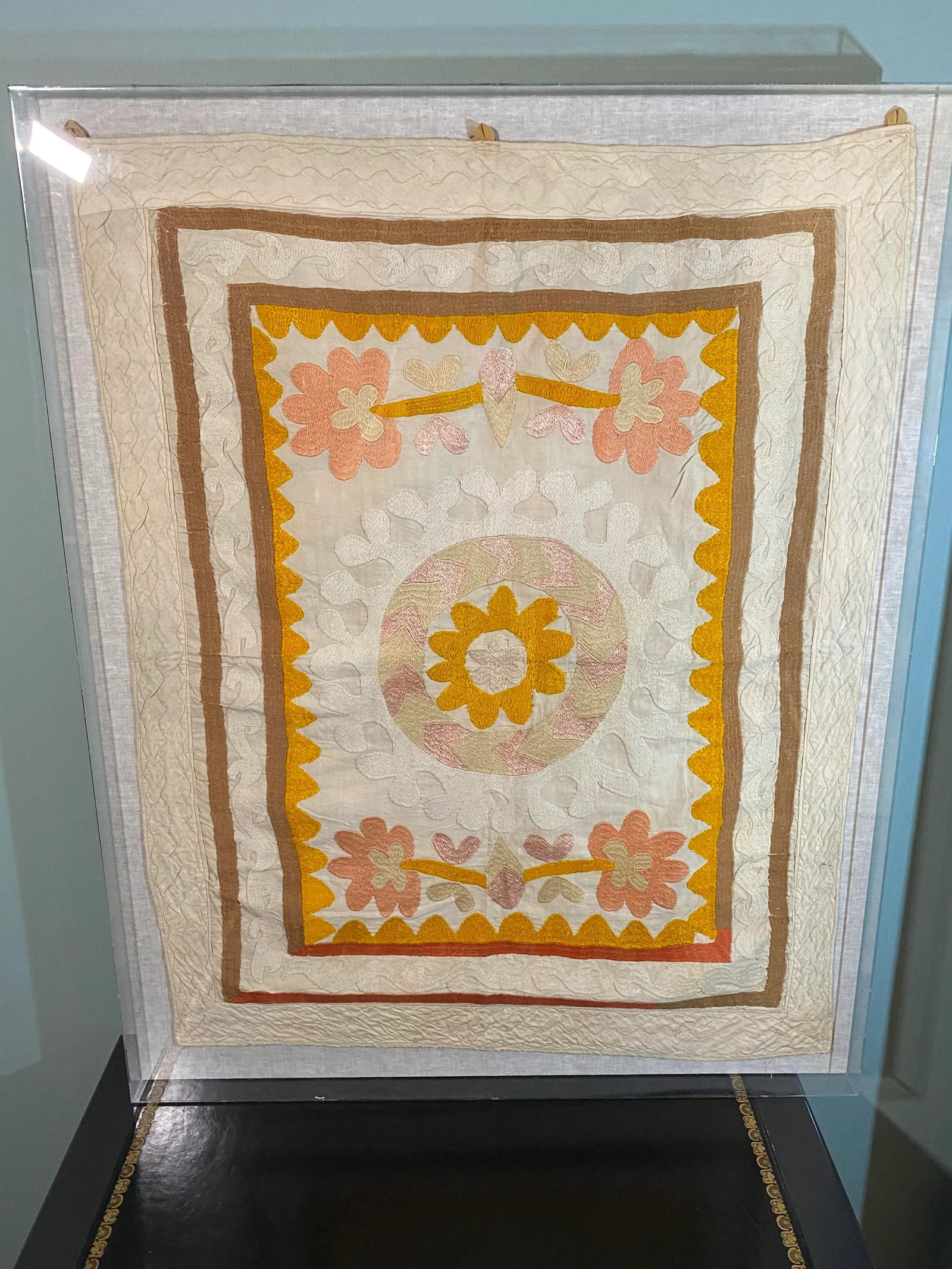 Suzani Tapestry in Acrylic Box Frame - 7