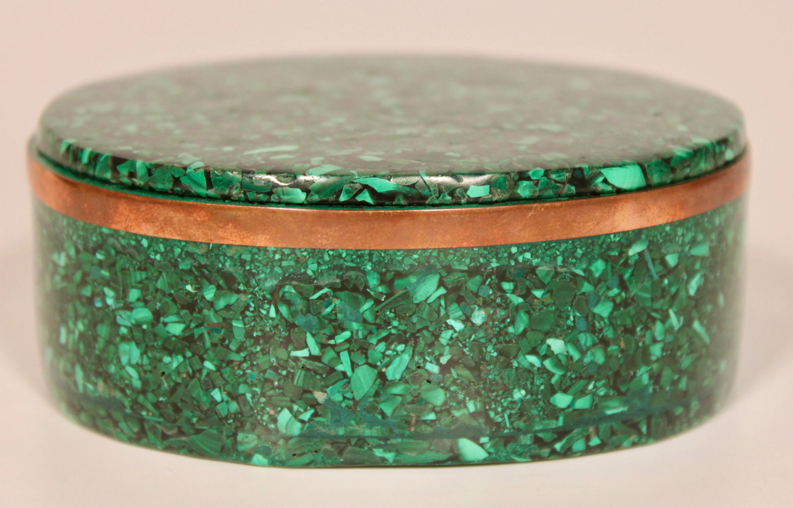 Large Vintage Genuine Malachite Box - 13