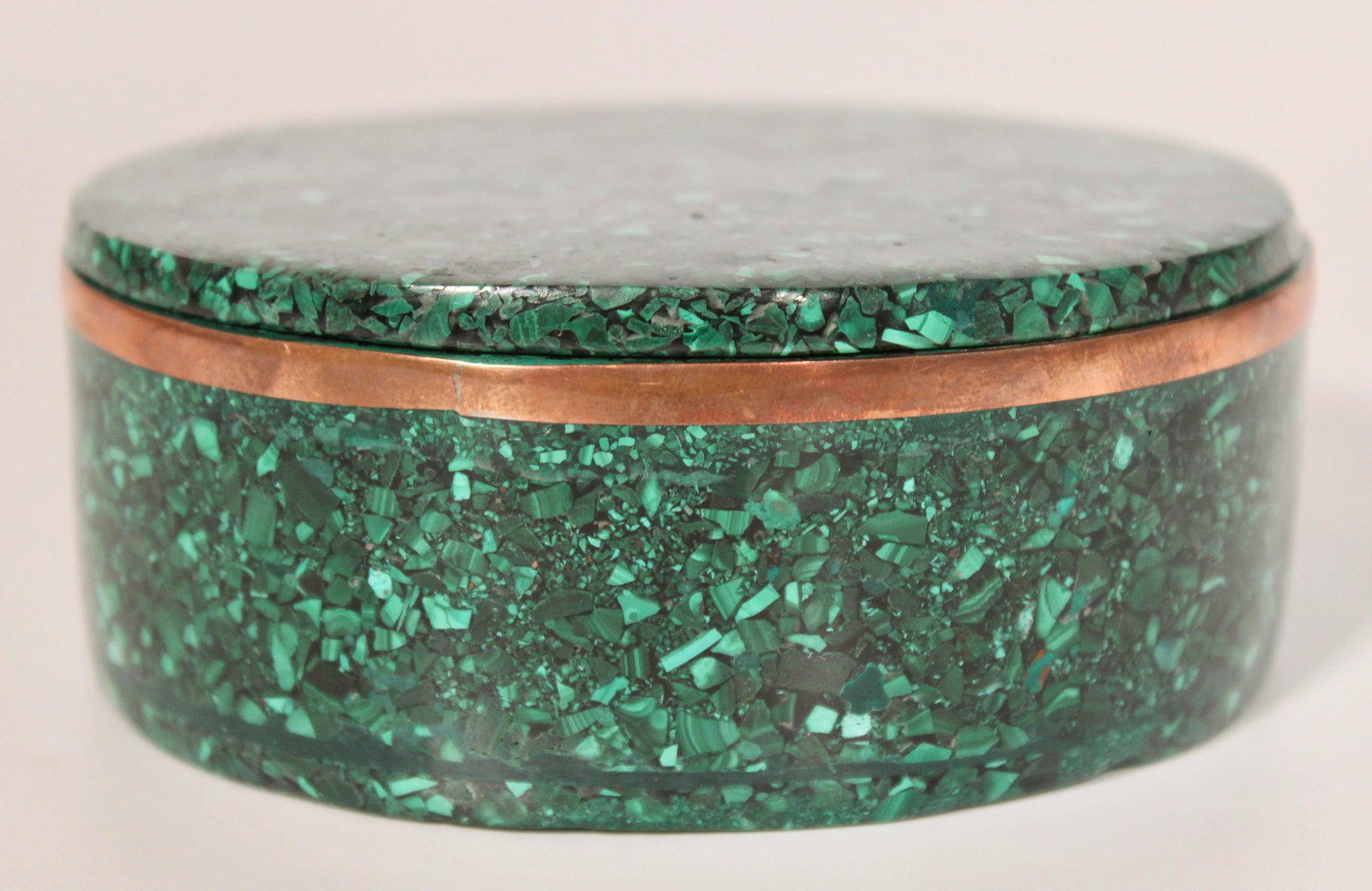 Large Vintage Genuine Malachite Box - 2