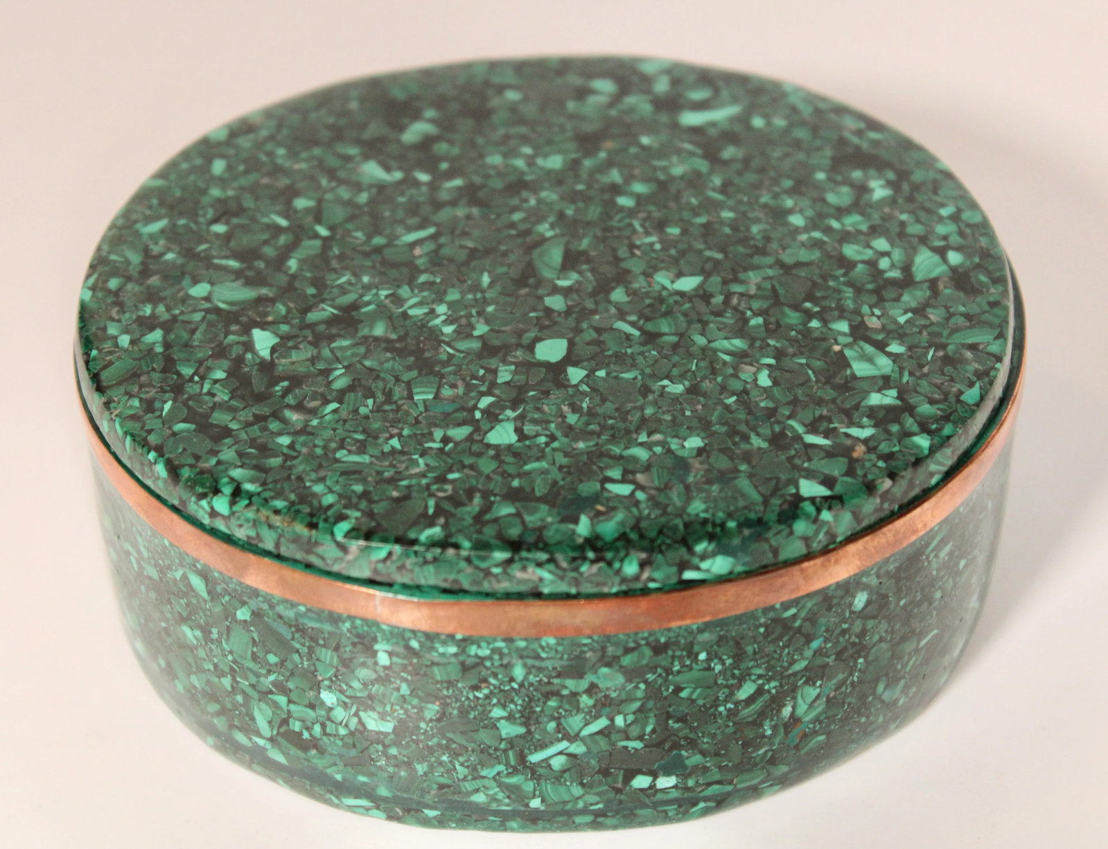 Large Vintage Genuine Malachite Box - 3
