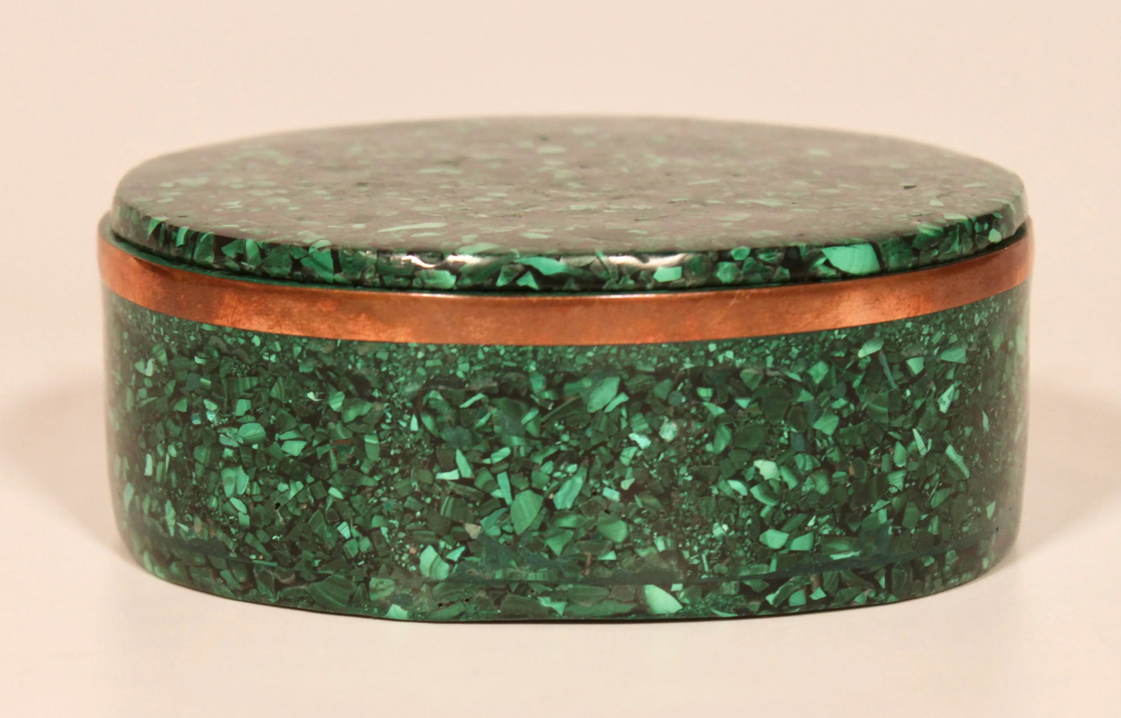 Large Vintage Genuine Malachite Box - 5