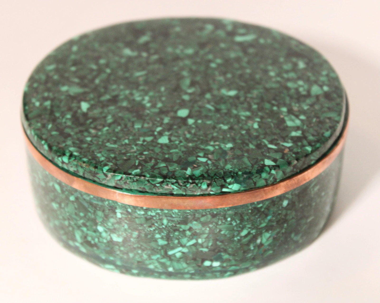 Large Vintage Genuine Malachite Box - 7