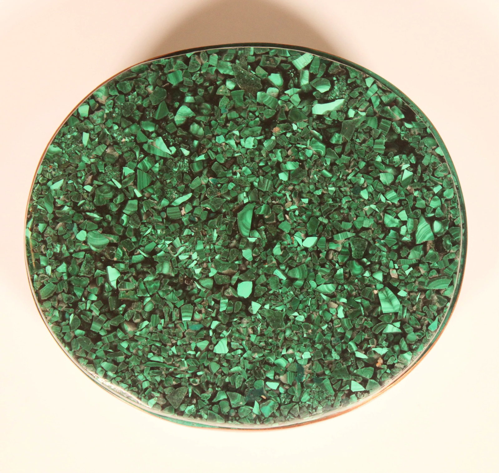 Large Vintage Genuine Malachite Box - 9